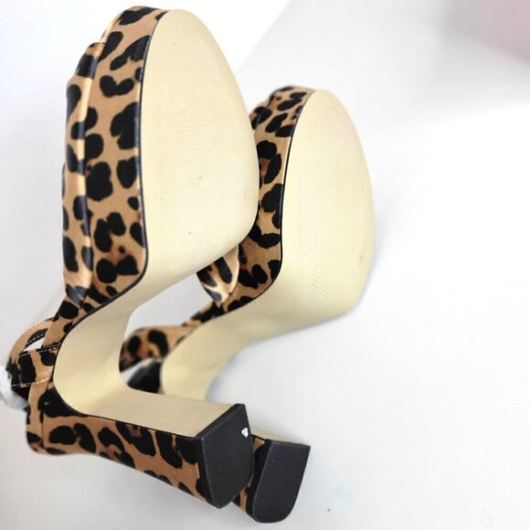 RAMPAGE Platform Dress Heels Leopard | Womens US 7.5 - Picture 9 of 16